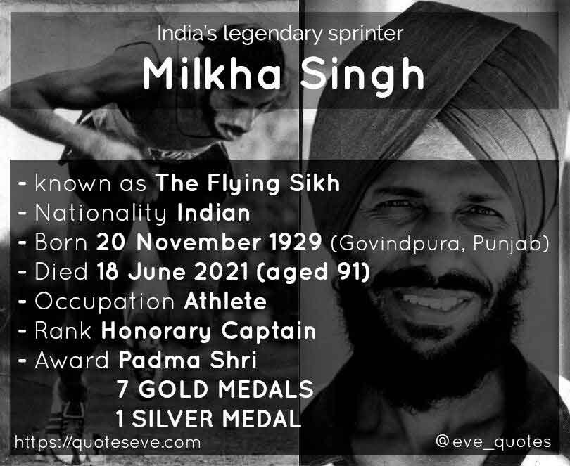 About Milkha Singh